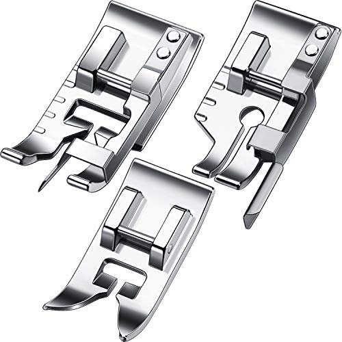 Boao B Lot de 3 pieds presseurs pour machine à coudre domestique multifonction dont pied de piqûre dans la couture et pied pour quilting 6,35 mm