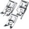 Boao B Lot de 3 pieds presseurs pour machine à coudre domestique multifonction dont pied de piqûre dans la couture et pied pour quilting 6,35 mm
