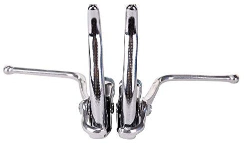 SENI Road Bicycle Double Handle Brake Lever For C And V Brake Silver
