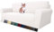 MAXIJIN Sofabezug, 3-Sitzer, dehnbar, universal, für Wohnzimmer, Jacquard-Stoff und Elastan, Schutz für Haustiere, ideal für Hunde, Weiß