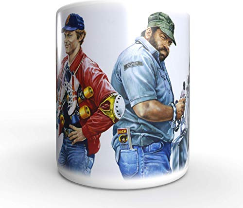 Terence Hill Rosco und Doug - Zwei bärenstarke Typen Bud Spencer - Tasse rund (330ml)