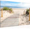 Runa Art Bild Strand Meer Modern Wandbilder Schlafzimmer Wohnzimmer 1 Teilig - Made In Germany - Panorama Beige Blau Flur 607315b