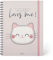 Legami - Quaderno Spiralato Maxi, A4, 204 Pagine staccabili, Elastico di chiusura, Taschina finale, in Carta certificata FSC®, Carta 100 g/m², 22x29,5 cm, Tema Kitty