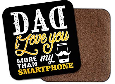 1 sous-verre humoristique avec inscription « I Love You Dad » pour smartphone – Adolescent Daddy Blague Fête des pères #29288