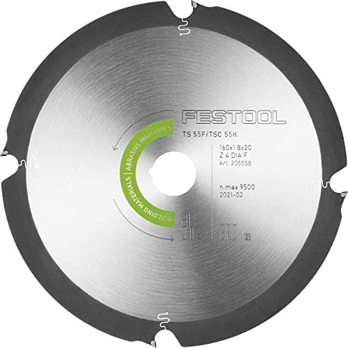 Festool Lame de scie circulaire diamant ABRASIVE MATERIALS DIA 160x1,8x20 F4