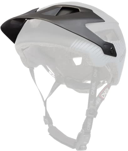 O'NEAL | Ersatzschirm Fahrrad-Helm | Mountainbike MTB | Ersatzschirm für den Defender Helmet Grill V.22 | Visor Defender Helmet Grill V.22 | Erwachsene | Schwarz Grau
