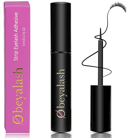 Wimpernkleber Schwarz 5ml Wimpern Kleber für Wimpern Fester Halt Lash Glue Black Latexfrei Eyelash Adhesive für Falsche Wimpern By Obeyalash (Schwarz)