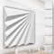 HEXIM 3D Wandpaneele, PVC Kunststoff weiß - Abstrakt Design Paneele 50x50cm Wandverkleidung (3QM HD142) Kinderzimmer Wand Qualität Dekorpaneele