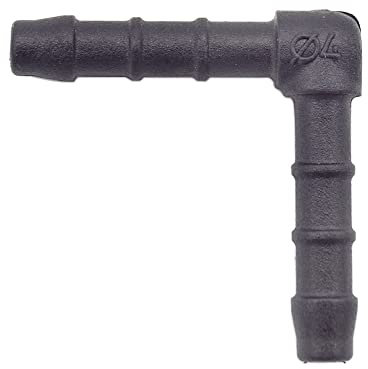 1 x YOU.S Original Schlauchverbinder Zwischenstück RGV Ø 4 mm 90° Winkel - L Form