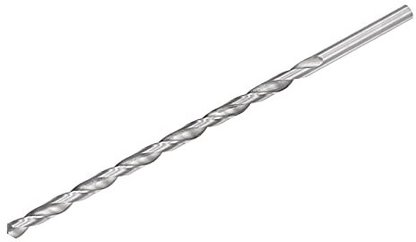 sourcing map 7mm Twist Drill Bits, High-Speed Steel Straight Shank Extra Long Drill Bit 200mm Length for Wood Plastic Aluminum