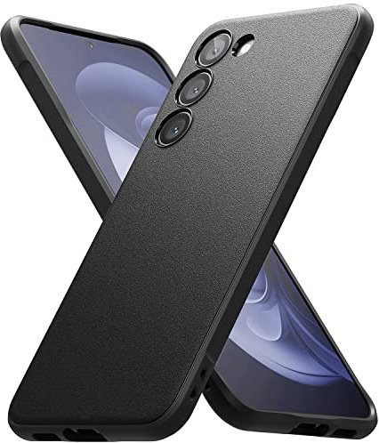 Ringke für Samsung Galaxy S23 Hülle, Onyx [Fester Griff] Fingerabdruck-resistent rutschfest Elegantes Design Passgenaue TPU Stoßfest Kratzfest Einzigartige Textur Schutzhülle - Black