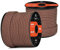 Abma Cord Paracord 620 lbs 4mm 9 Kern-Strängen 100% Nylon 30M - Chocolate Brown & Khaki