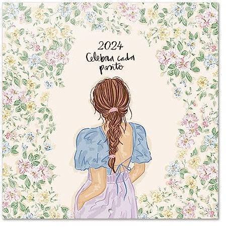 Grupo Erik Kalender 2024 Wandkalender 2024 - Ana Marin Kalender 2024 Familienplaner 30 x 30 cm 12 Monate auf Spanisch + Letzten 4 Monate 2023 auf einer Seite