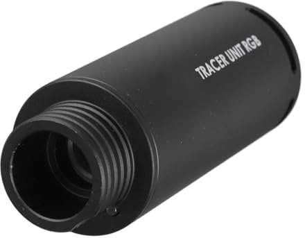 HOHXFYP Tracer Einheit, 9 Farben Airsoft Tracer mit Spitfire Fluoreszenzlicht, Automatisch Abschaltende Feuerzeugeinheit für 11mm CW, 14mm CCW, 12mm CW, 18 mm, 19 mm Direktstecker