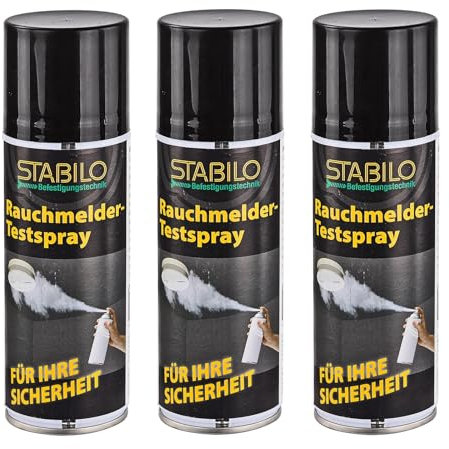 3X Rauchmelder-Testspray 200ml | Prüfspray, Testspray zum Testen von Rauchmeldern