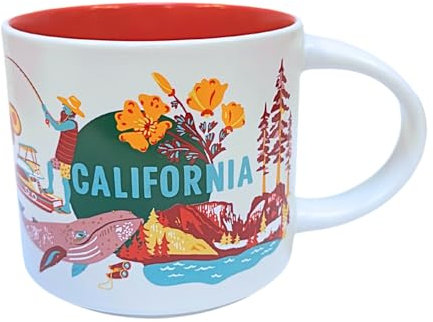 Starbucks Discovery Series California - Taza de café de cerámica, 14 onzas