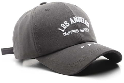 Los Angeles Casquette de baseball unisexe réglable, gris, Medium-Large