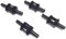 Krtopo Kraftstoff-Rückschlagventil, Einweg-Inline-Rückschlagventil, Diesel, Benzin, Aluminiumlegierung, Kraftstoffleitung, Rückschlagventil, Schwarz, 4 Stück (6 mm)
