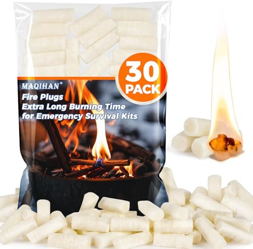 MAQIHAN Fire Starter - 35PACK Fire Plugs Fire Starter Survival Tool, Fire Starters for Campfires, Fire Starter Kit, Fire Starters for Survival, Fire Starter Sticks Fire Starters for Campfires Survival