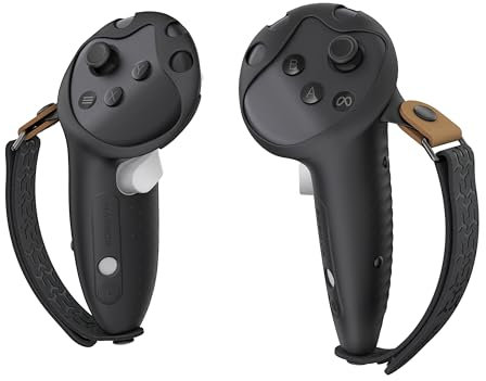 BOBOVR Controller Strap Grips Cover Compatibile con Quest 3/Quest 3S Accessori,Ricarica wireless con D3