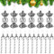 18 Stück Zuckerstangen Weihnachten Deko Weihnachts-Zuckerstangen-Ornamente Schwarz & Weiß Süße Weihnachtsanhänger Weihnachtsbaum Deko Weihnachtskugeln Glitzer Weihnachtsbaumschmuck