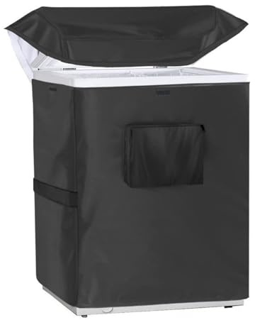 Chest Freezer Cover Waterproof UV Protection Top with Zipper | 71x56x86cm Chest Freezer Cover for Outdoor Indoor Beverage Refrigerator