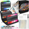 Roxpit Lettering Feutres 120 couleurs double pointe – Comprend un Blender, un guide pour débutants, un livre de Mandalas et un étui portable pour art, doodling et calligraphie