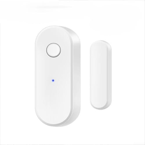 Besttoolifes Para TUYA Smart WiFi Sensor de ventana de puerta Detector magnético abierto cerrado Monitoreo en tiempo real Alertas remotas Notificaciones de nivel de batería Registros de estado
