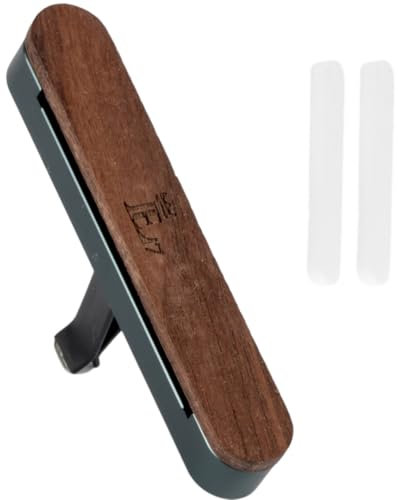 LE7 Auto Lufterfrischer I Autoduft I Hochwertiger Holz und Natürliches Design I für eigenes Parfum, Duft und ätherische Öle I Lufterfrischer für ein angenehmes Fahrerlebnis (Grau, Unparfümiert)