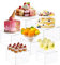 Alzatine per Allestimenti, Set di 6 Espositore da Buffet per Aperitivo, Supporti in Acrilico per Torte, Dessert, Oggetti da Collezione, Gioielli, Supporto Cubico Annidabile, Trasparente