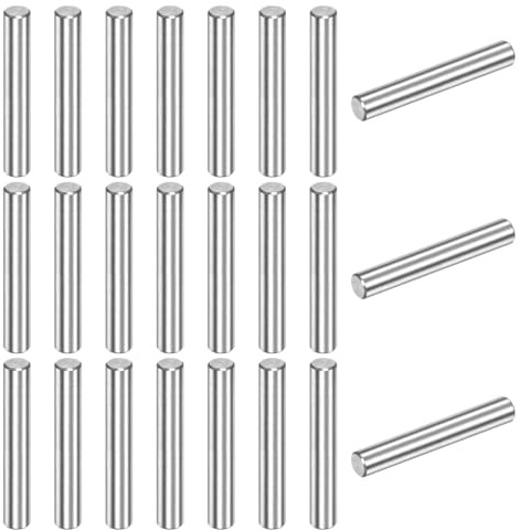 M METERXITY 30 Stück 304 Edelstahl Zylinderstifte, 4x25mm, Spannstifte, Metallstifte, Befestigungsstifte, Regalstifte, für Möbel, Bastelprojekte, Regal