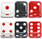 APUXXJUPA 60 Stück Casino Würfel Platten, Würfel Thema Geschirr für Casino Party Dekorationen Game Night Themed Party Supplies