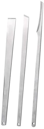 NIYANGLE 3pezzi Strumenti Acciaio Inossidabile Per Pedicure Rimozione Cuticole e Delle Unghie Per Manicure e Pedicure Utensili Professionali Per Unghie e Piedi