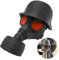 IKOPFLN 1 pièce Capuchon de protection pour l'attelage de remorque,masque à gaz amusant,casque d'attelage de remorque,plaque d'attelage de remorque de voiture,couvercle en plastique,Rouge