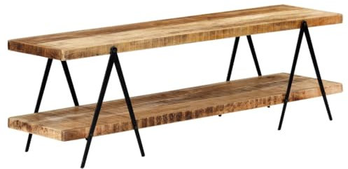 LLEZKBR Centres de divertissement et meubles TV - Meuble TV en bois de manguier massif 160 x 40 x 50 cm