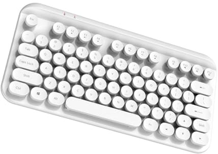 Operitacx Y60 Mini Wireless Keyboard for Laptops and PCs 2.4G Ergonomic Design Compact Numeric Keyboard for Home Office Black