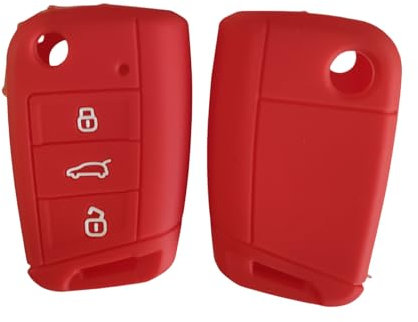 Autoschlüsselabdeckung Für VW Für Golf 7 T-Cross Für Polo T-ROC Für Skoda Octavia A7 Fabia Leon Rapid Karoq Seat Leon Ateca Ibiza Toledo Schlüsselgehäuse Zubehör