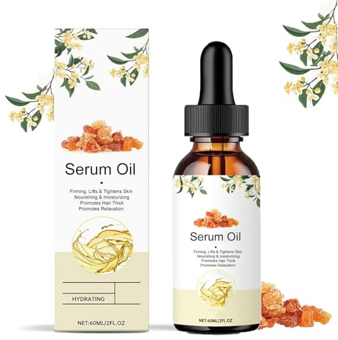 Frankincense Serum Oil, Natural Oils for Face & Hair, Reduce Wrinkles and Fine Lines, Tighten & Hydrate Skin, Soothing & Repairs, Nourishes hair, Day & Night Moisturizer, for All Skin Types (3pcs)