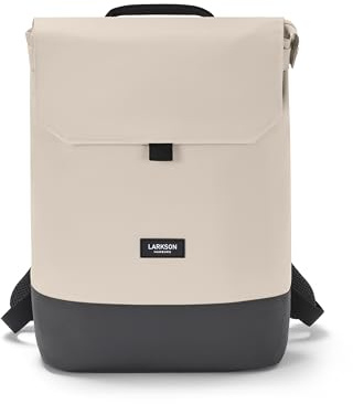 LARKSON Rucksack Damen Beige Grau - Nina - Damen Rucksack mit 16 Zoll Laptopfach für Uni, Arbeit & Reise - Backpack Tagesrucksack Mittelgroß - Wasserabweisend