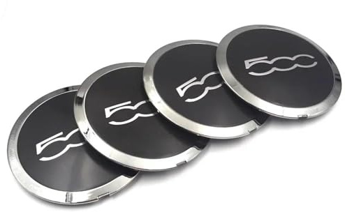 133-mm-Radkappe Für Fiat 500, Radnabenkappen-Set 68078419AC 68078421AC, Staubschutzkappe, Radnabenkappen-Ersatz 51884863 Spurverbreiterung Distanzscheiben(4PCS 133mm)