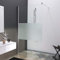 BIJON Duschwand Glas 90 x 200 cm Teilsatiniertes Glas Duschabtrennung Glas 8 mm ESG Duschtrennwand, Duschglaswand, Glaswand-Dusche Walk-in Dusche, Glastrennwand, Nano - Lotuseffekt, M2
