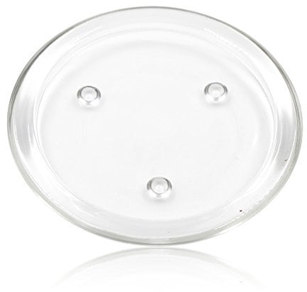 Clear Glass Pillar Candle Plate Dish/Plant Pot Stand 14cm Dia