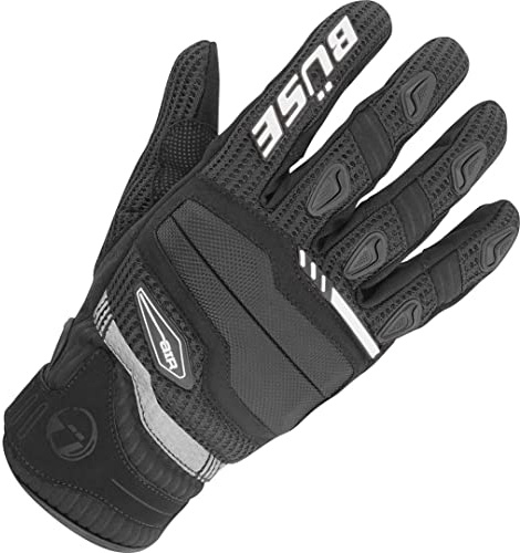 Büse Fresh Motorradhandschuhe (Black/White,7)