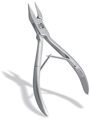 DZ Pince à ongles pointue pour ongles incarnés et profonds Pointe fine en acier inoxydable Instrument de podologie (11 cm)