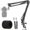 MXL 770 Mikrofonarm mit Popschutz - Mikrofon Arm Mikrofonständer und Windschutz kompatibel mit MXL 770 990 Microphone Arm von YOUSHARES