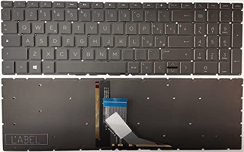 INFOELETTRONICA LO STORE DELLA CONVENIENZA E QUALITA' Tastiera Italiana per HP Gaming Pavilion 15-CX 15-CX0033NL 15-CX000 15-cx0001tx Retroilluminata