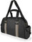 Quenchy London Reisetasche für Wochenende und Übernachtungen – mittlere Größe Urlaub Duffle Bag – Ideales Damen-Trainingsset – Handgepäck Kabinengepäck QL216M, Schwarz (Black Pu), M, Reisetasche