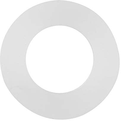 Shower Hose Washers, 12 Pcs O-Ring Rubber Washers Seals Flat Gasket, White Silicone Seal Gasket, Plastic Round Flat Spacers for Shower Head Flexible Pipe Bath Bathroom(3/4 inch)