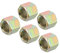 sourcing map 5 Stück Sechskant Überwurfmuttern M10x1mm Gewinde 12mm Länge Hülse Stehbolzen Adapter Rohrverbinder bunt
