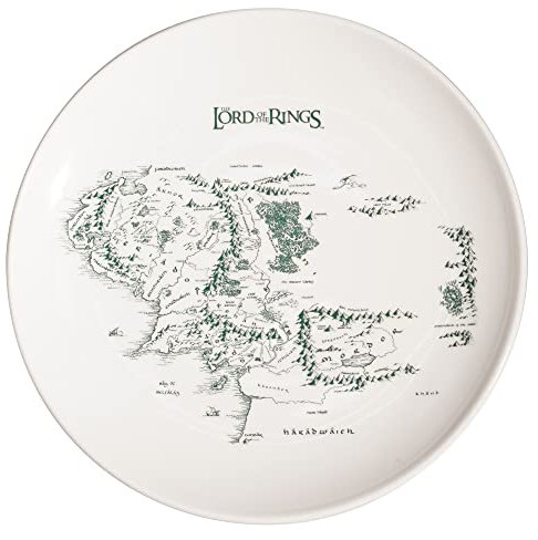 New Line Cinema Lord of The Rings Plate - Dinner Plate - Gifts - Dishwasher and Microwave Safe